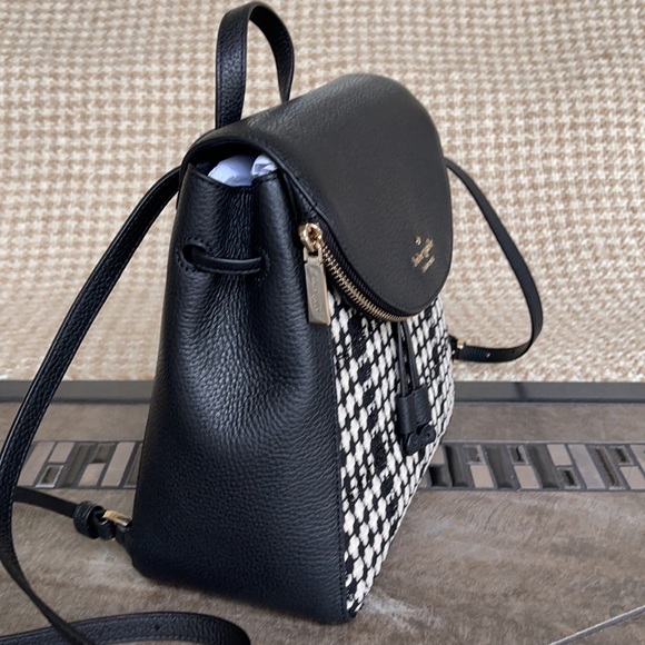 Kate Spade Leila Tweed Fabric Medium Backpack - Picture 7 of 16